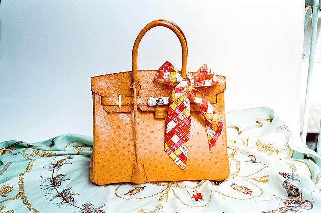 640px Borsa Birkin di Hermes in struzzo