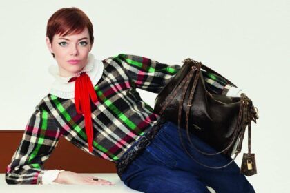 Emma Stone in una sessione di Louis Vuitton