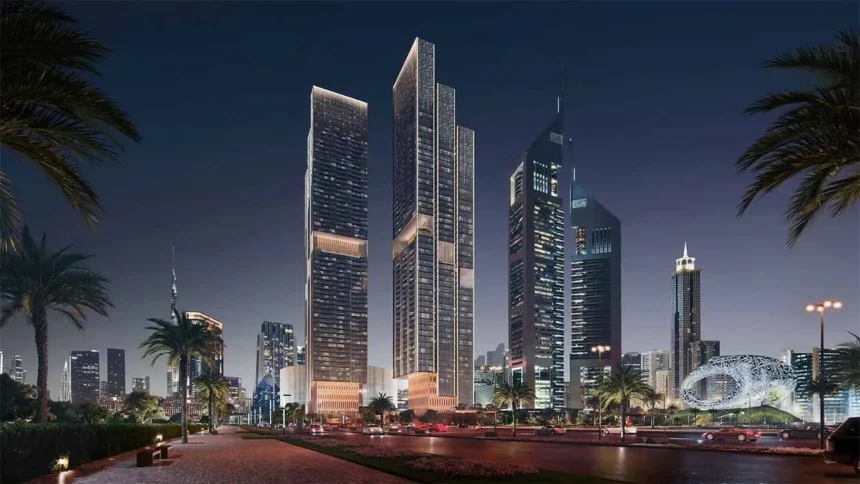 Progetto Jumeirah Residences Emirates Towers di Scda Architects a Dubai