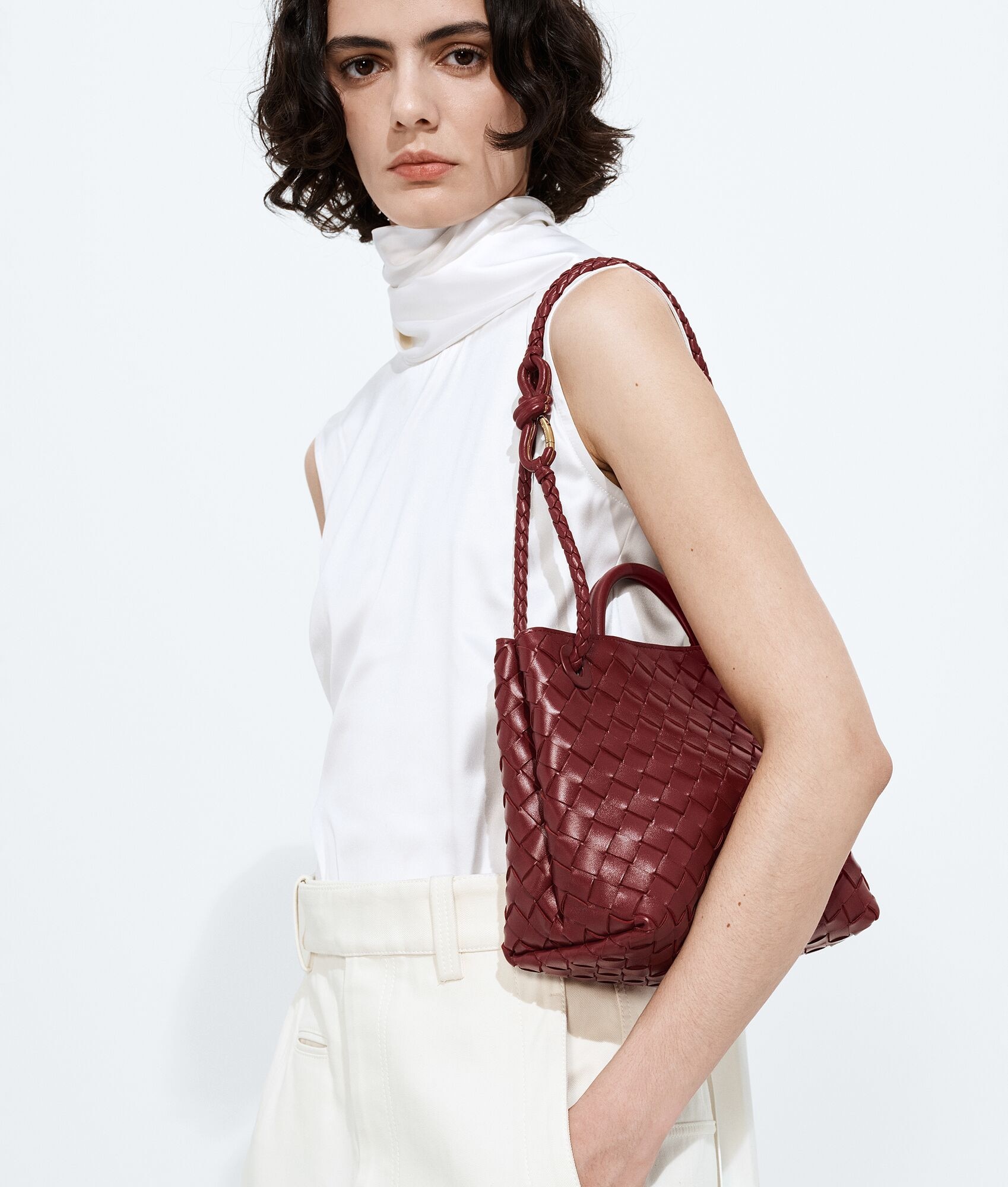 Borsa bordeaux Bottega Venetta1