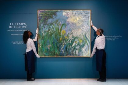 Iris di Claude Monet. asta della collezione di Jeanne Schlumberger a Parigi