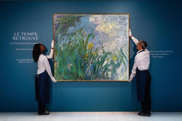 Iris di Claude Monet. asta della collezione di Jeanne Schlumberger a Parigi