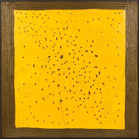 Con Concetto Spaziale, Mezzogiorno In Piazza S. Marco di Lucio Fontana